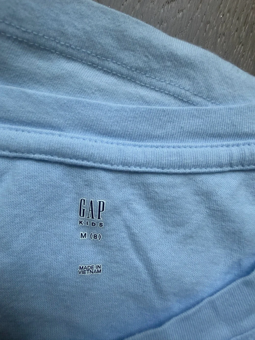 GAP Light Blue Short Sleeve Pocket Tee for Kids
